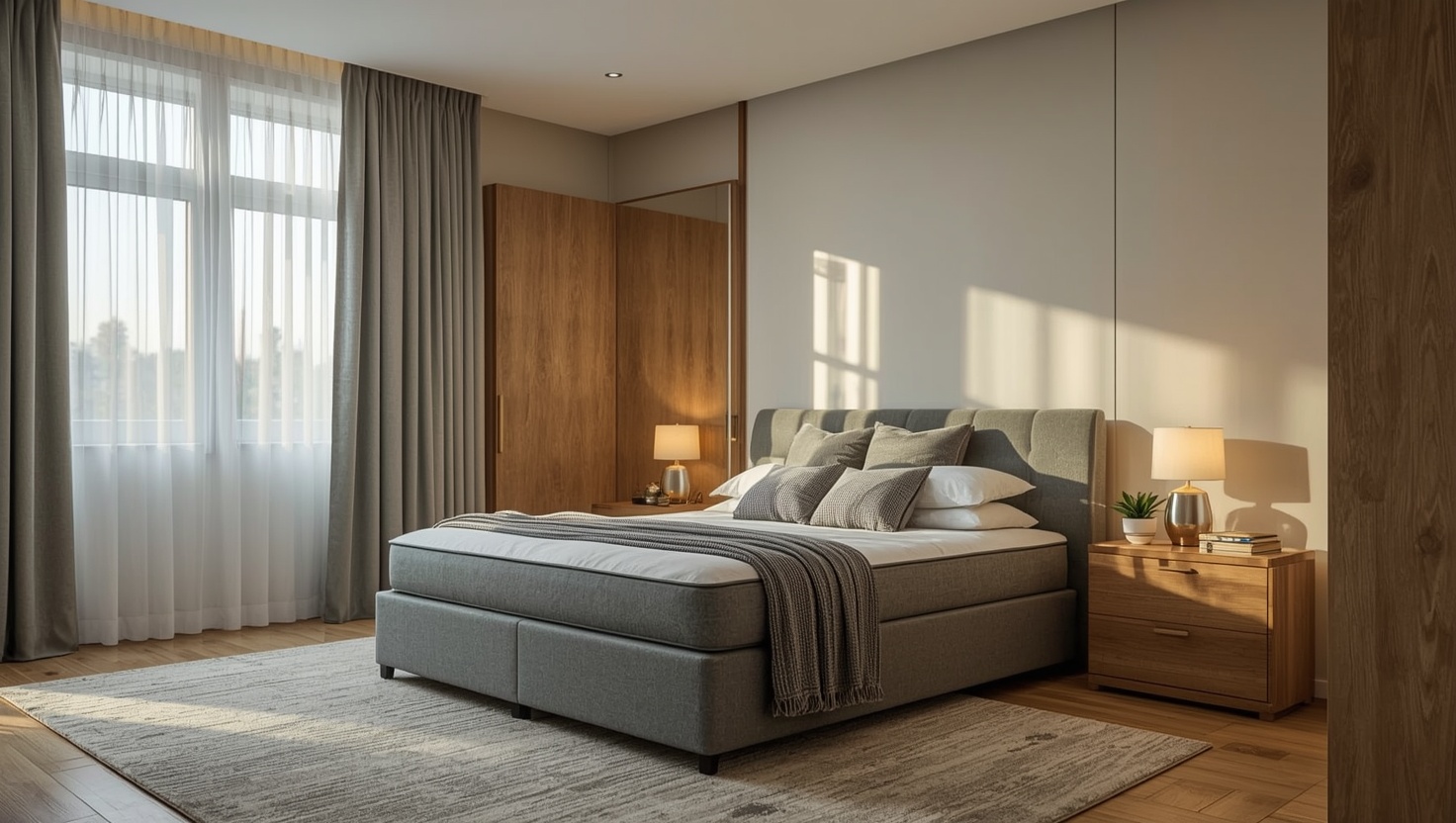 schlafzimmer komplett mit boxspringbett